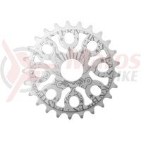 Placa BMX Eastern Bikes Medusa 25T alba