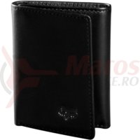 Portofel Fox Trifold Leather Wallet black