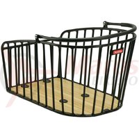 Cos bicicleta spate KLICKfix Aluminiu GT black 42x28x25cm, for Racktime 21l