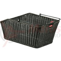 Cos bicicleta spate KLICKfixStructuraGT black 44x24x20cm, braided, w.KorbKlip 18l