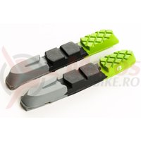 Rezerve saboti Bikefun MTB 72 mm cu filet cartridge, verde/negru/gri doar guma