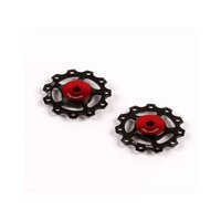 Rotite schimbator spate 9/10/11V Pulley wheels Stainless - black