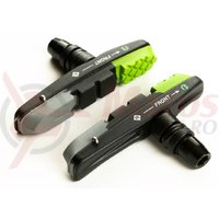 Saboti de frana Bikefun MTB 72 mm cu filet cartridge, verde/negru/gri