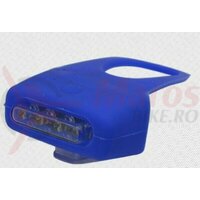 Sclipitor Eastpower EBSL-014, silikon albastru, 4 leduri rosii, baterii (2xAAA incluse)