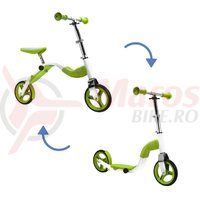 Scooter & bike pentru copii 2 in 1 verde