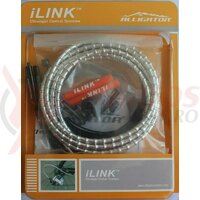 Set cablu frana iLINK - ALLIGATOR - ILINKB, 5, universal, argintiu, tub PTFE+invelis iLINK+accesorii