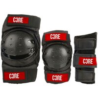 Set protectie copii Core Junior Skate - 3 buc, negru