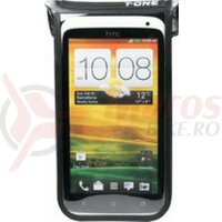 Husa Smartphone T-One Akula II PU, negru, waterproof, 148x75x10 mm