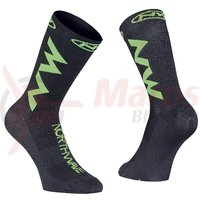 Sosete Northwave Extreme Air black/lime fluo