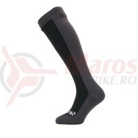 Sosete SealSkinz Cold Weather knee black/grey