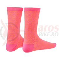 Sosete Supacaz Asanoha roz neon/orange neon