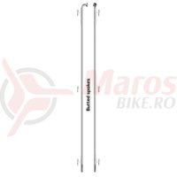 Spita Sapim Race inox 14G 274 mm J-Bend argintie cu niplu Polyax alama 14G 12 mm placat nickel