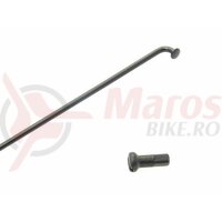 Spite + Niplu 250 mm - Velogross, inox, negru, 2 mm