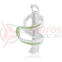 Suport bidon XLC Sidecage plastic white/green