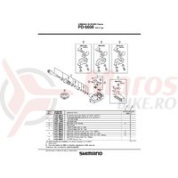 Suport de uzura din cauciuc pentru Shimano PD-6600 Stanga