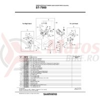Suport pentru levierul de coborare Shimano ST-7900 stanga