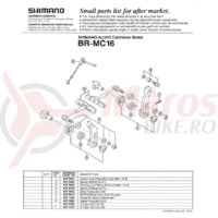 Surub anchor link Shimano BR-MC16 M6x13.5