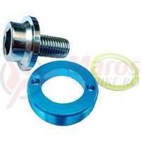 Surub pedalier S-Shun SS-664 autoextractor M8x1.0x16L albastru