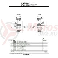 Surub pt. reglare cablu Shimano SL-M7000 stanga