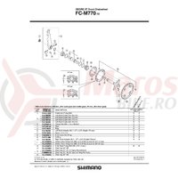 Suruburi de fixare Shimano FC-M770-10 inner gear fixing bolt M8x8.5 4 buc.