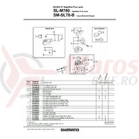 Suruburi prindere capac Shimano SL-M780