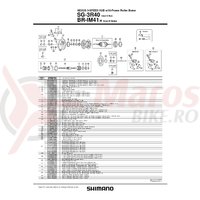 Tija impingatoare Shimano SG-3R40 pentru ax 182.8mm & 187.8mm