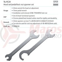 TL-FC31 2 chei set Shimano pt. bb head parts & pedale