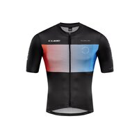 Tricou ciclism Cube Teamline Jersey S/S Black Blue Red