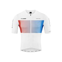 Tricou ciclism Cube Teamline Jersey S/S White Blue Red