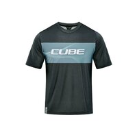 Tricou Ciclism Cube Vertex Round Neck Jersey S/S Grey Mint
