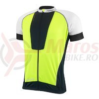 Tricou ciclism Force Air negru/alb/fluo
