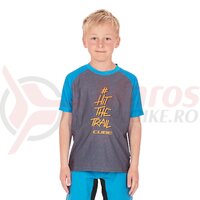 Tricou Cube Junior Jersey S/S gri/albastru