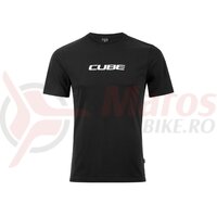 Tricou CUBE Organic T-Shirt Classic Logo black´n´white