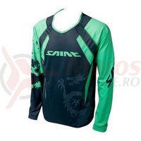 Tricou Shimano Saint maneca lunga negru/verde