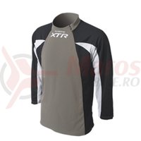 Tricou Shimano XTR maneca lunga titanium/negru