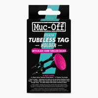 Valva tubeless 44mm Muc-Off Stealth Tubeless Tag Holder cu suport tracker GPS