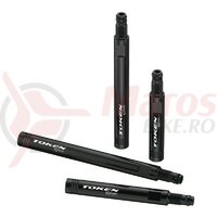 Valve Extender TOKEN black, Presta, pair, rims 20-30mm