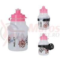 Bidon XLC WB-K14 350ml, suport inclus Flowers
