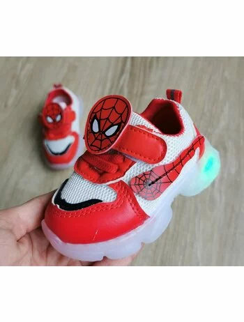 Adidasi cu LED Spiderman