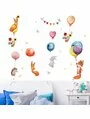 Autocolant de perete animaliute cu baloane 30x90cm 4