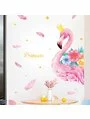 Autocolant de perete flamingo-princess 109.6x143cm 11
