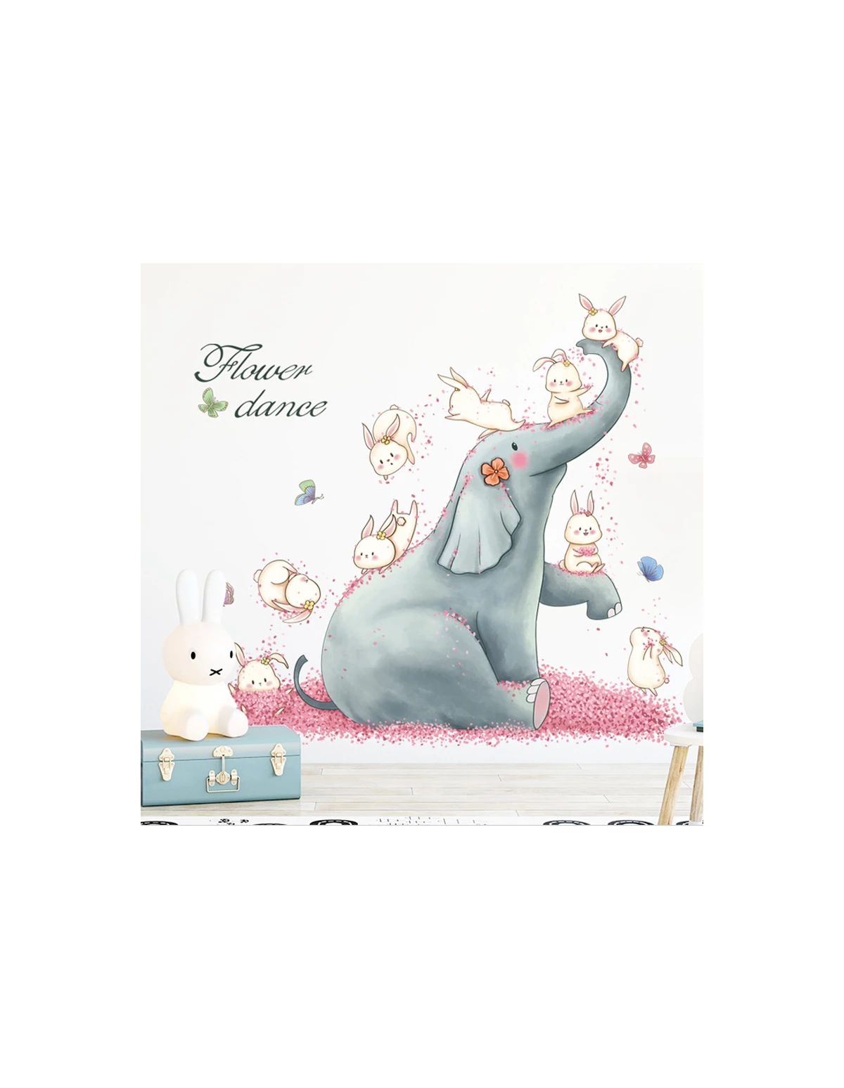Autocolant de perete Flower dance 77x83cm