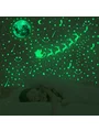 Autocolant de perete/geam fosforescent ren-luna-stele m41 3