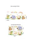 Autocolant de perete Happy animals 54x129cm 2