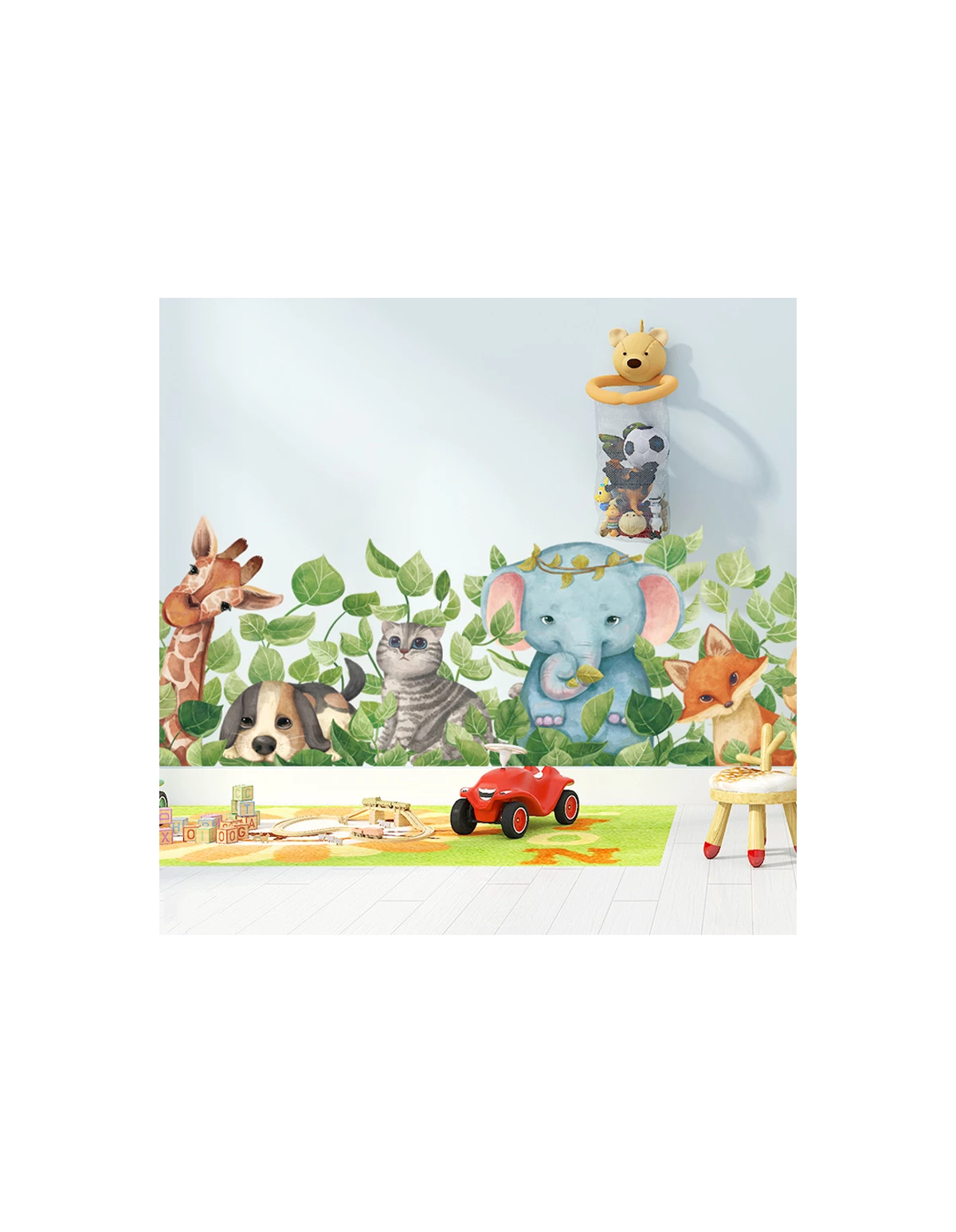 Autocolant de perete nature animals 38x112cm