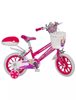 Bicicleta copii MITO Diana, roti 15  , roz alb, 4-6 ani 1