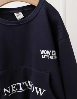 Bluza de trening Netwow, bleumarin