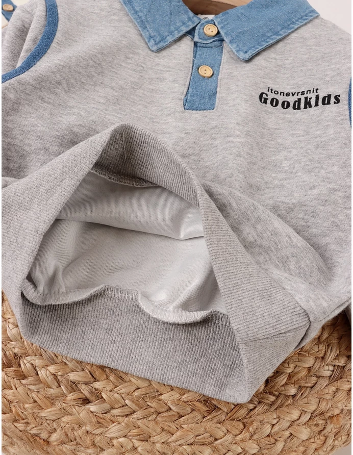 Bluza stil Polo, GoodKids, gri picture - 3