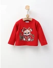 Bluzita Craciun Baby Ren si Cadouri, rosu picture - 1