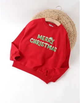 Bluzita Craciun, Merry Christmas, rosu